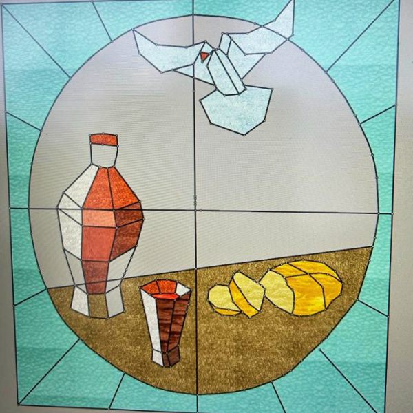 Glas in lood van de Salvatorekerk